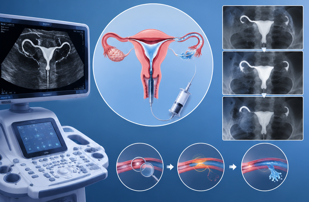 Fallopian tube blockage causes and diagnosis chart